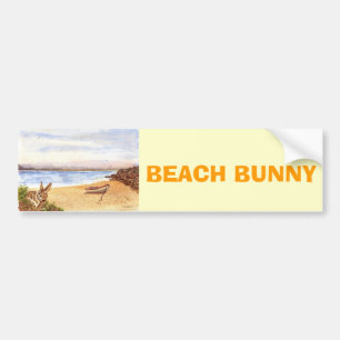 'Beach Bunny' Bumper Sticker