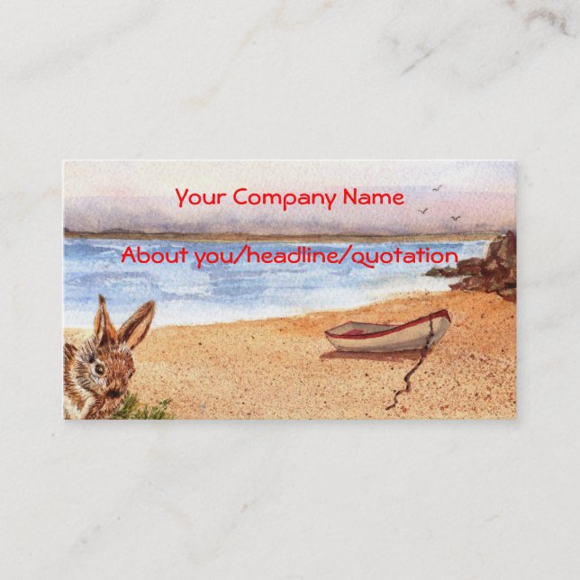 'Beach Bunny' Profile Card (Front)