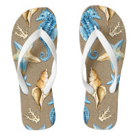 Beach Burlap Seashell Nautical Starfish + Seahorse