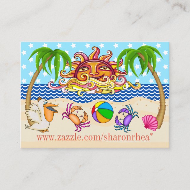 Beach Business Card (Front)