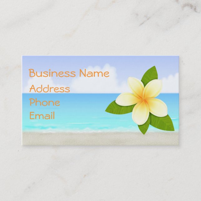 Beach Business Card (Front)