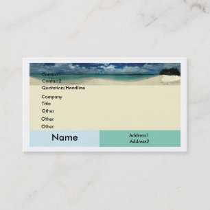 Beach Business Card