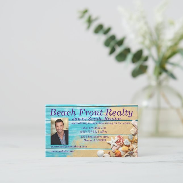 Beach Business Card - Realtor (Standing Front)