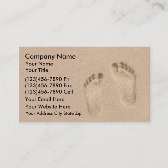 Beach Business Cards (Front)