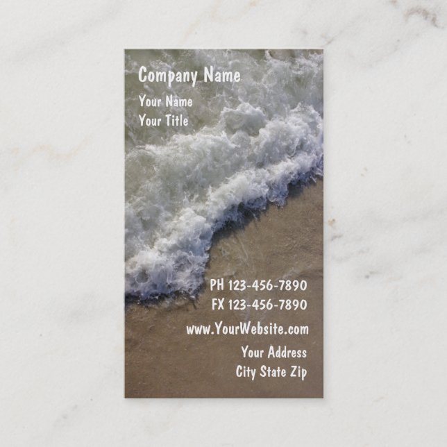 Beach Business Cards (Front)
