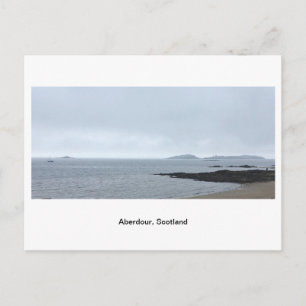 Beach by Aberdour Harbour Postcard