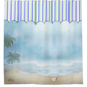 Beach Cabana View Shower Curtain