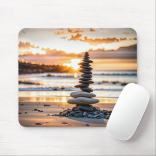 Beach Cairn Mouse Mat