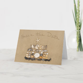 Beach Cake Save the Date Announcement