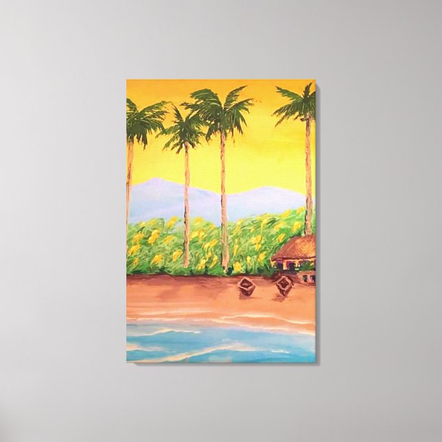 Beach Canvas Print (Front)