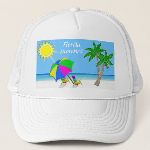 Beach Caps for Men and Women Snowbird Gifts