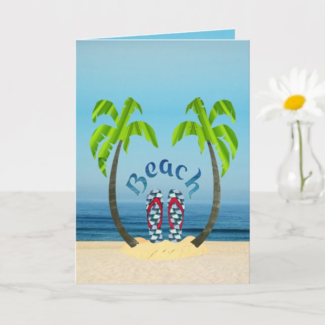 Beach  card (Small Plant)