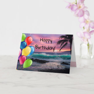Beach  card