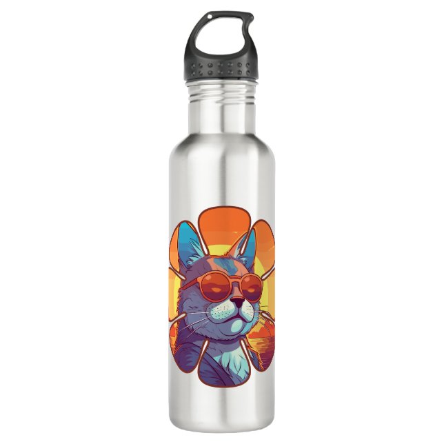 Beach Cat 710 Ml Water Bottle (Front)