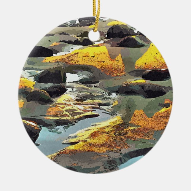 BEACH CERAMIC TREE DECORATION (Front)
