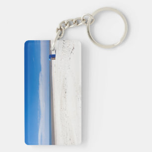 Beach chair at the North Sea Key Ring