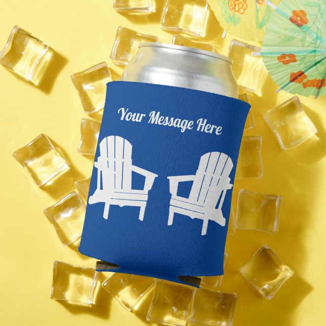 Beach Chair Beer Cooler - Retro Relaxation Koozie (In Situ Summer)