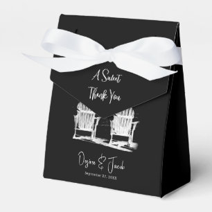 Beach Chairs Adirondack Black And White Wedding Favour Box