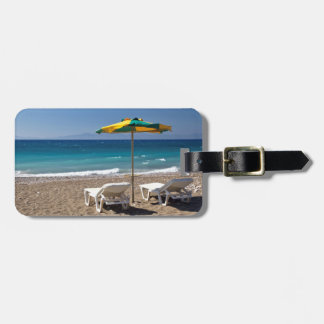 Beach Chairs and Umbrella – Summer Luggage Tag