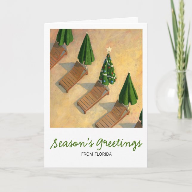 Beach Chairs Christmas card (Front)