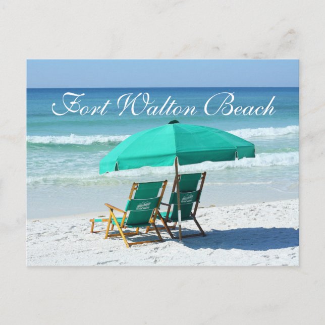 Beach Chairs - Fort Walton Beach, Florida Postcard (Front)
