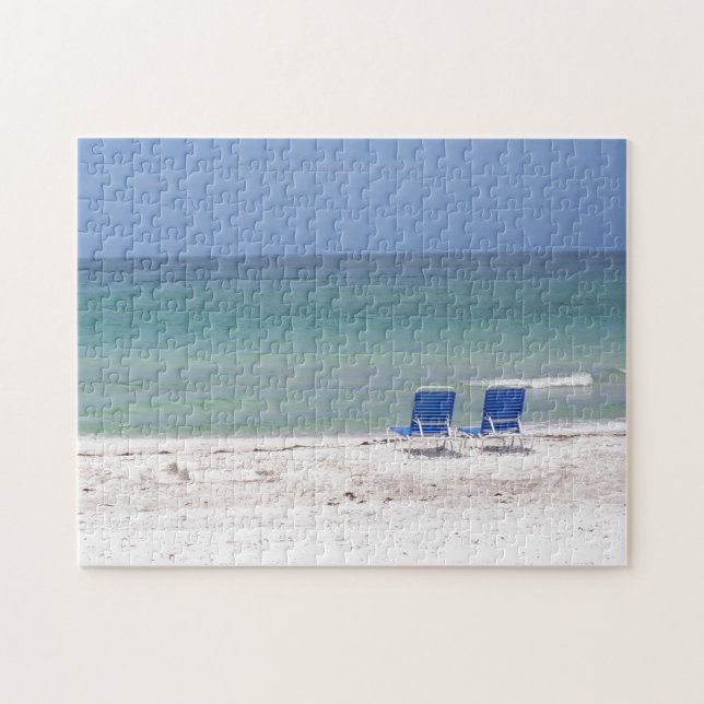 Beach Chairs Jigsaw Puzzle (Horizontal)
