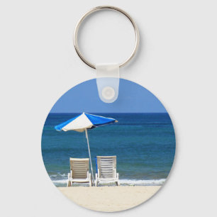 Beach chairs key ring