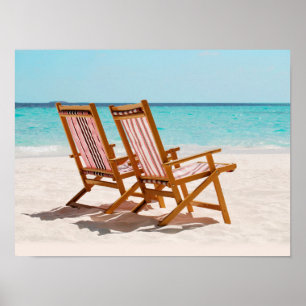 Beach Chairs Poster