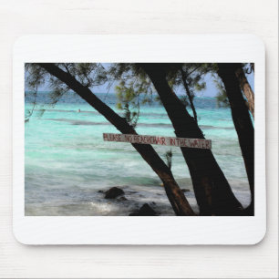 Beach Chairs Rum Point Grand Cayman Mouse Mat