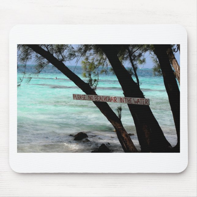 Beach Chairs Rum Point Grand Cayman Mouse Mat (Front)