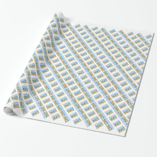Beach Chairs & Wreaths Wrapping Paper