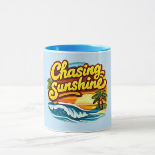 Beach Chasing Sunshine Summer Vibes Mug