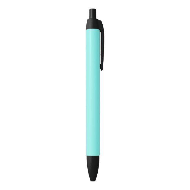 beach chic turquoise aqua Robins Egg Blue Black Ink Pen (Bottom (Vertical))