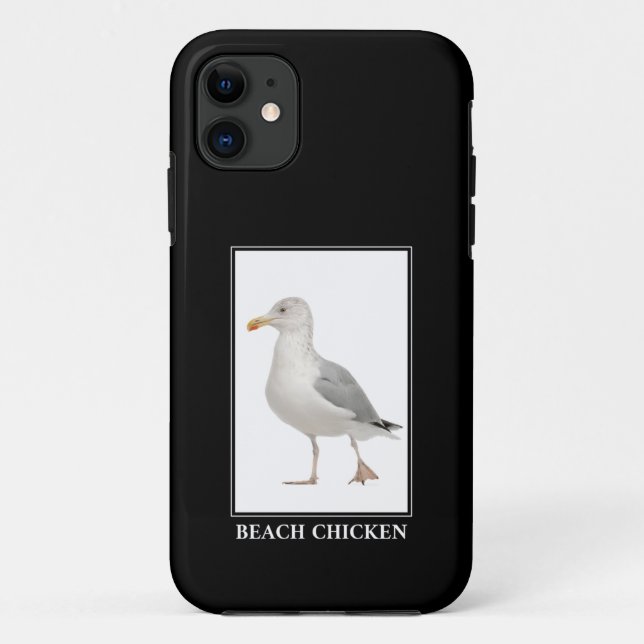 Beach Chicken – Seagull Gull Humour Case-Mate iPhone Case (Back)