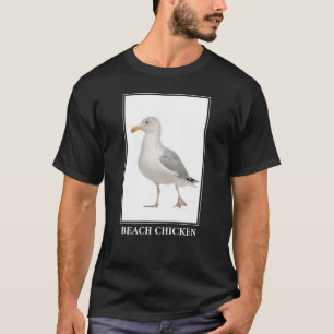 Beach Chicken – Seagull Gull Humour T-Shirt