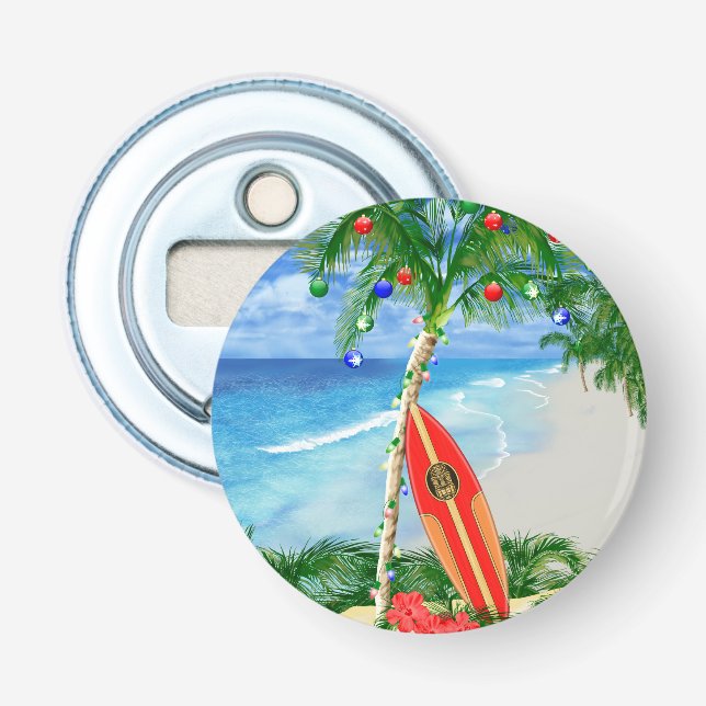 Beach Christmas Bottle Opener (Front)