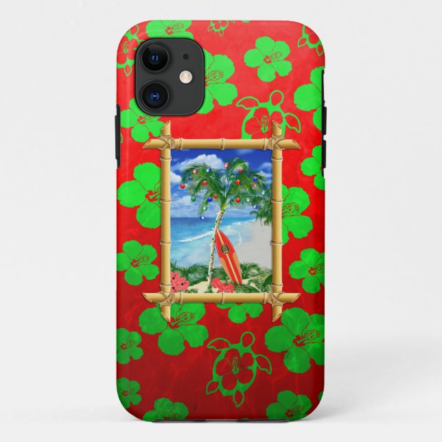 Beach Christmas Case-Mate iPhone Case (Back)