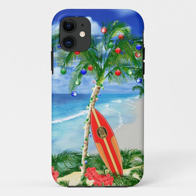 Beach Christmas Case-Mate iPhone Case (Back)