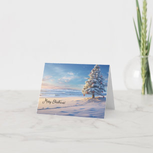 Beach Christmas Holiday Card