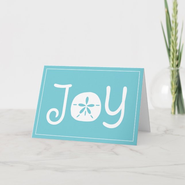 Beach Christmas Holiday Joy Sand Dollar (Front)
