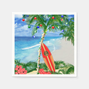 Beach Christmas Napkin