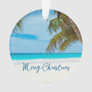 Beach Christmas Ornaments Acrylic Palm Tree