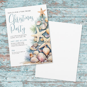 Beach Christmas Party Invitation