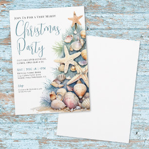 Beach Christmas Party Invitation