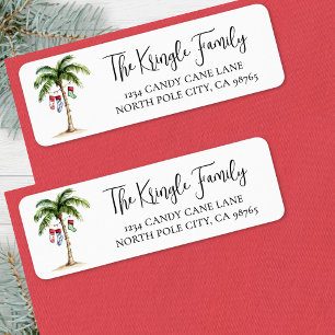 Beach Christmas Return Address