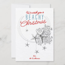 Beach Christmas Starfish & Coral Vintage