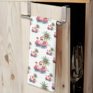 Beach Christmas Tea Towel
