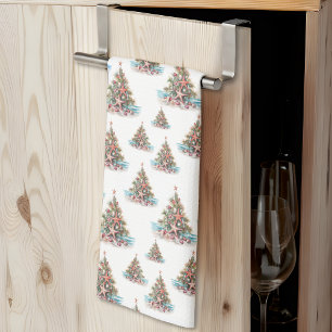 Beach Christmas Tea Towel