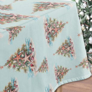 Beach Christmas Tree Pattern Tablecloth