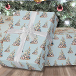 Beach Christmas Wrapping Paper<br><div class="desc">Get into the holiday spirit with this unique Christmas wrapping paper featuring a Christmas tree pattern made of shells and starfish. Perfect for wrapping beachy holiday wishes, this paper is ideal for anyone living in tropical places like Florida, Hawaii, or the Bahamas, or for those who simply adore the beach...</div>